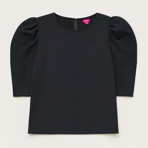 Vince Camuto Dark Blue Pinstripe Blouse